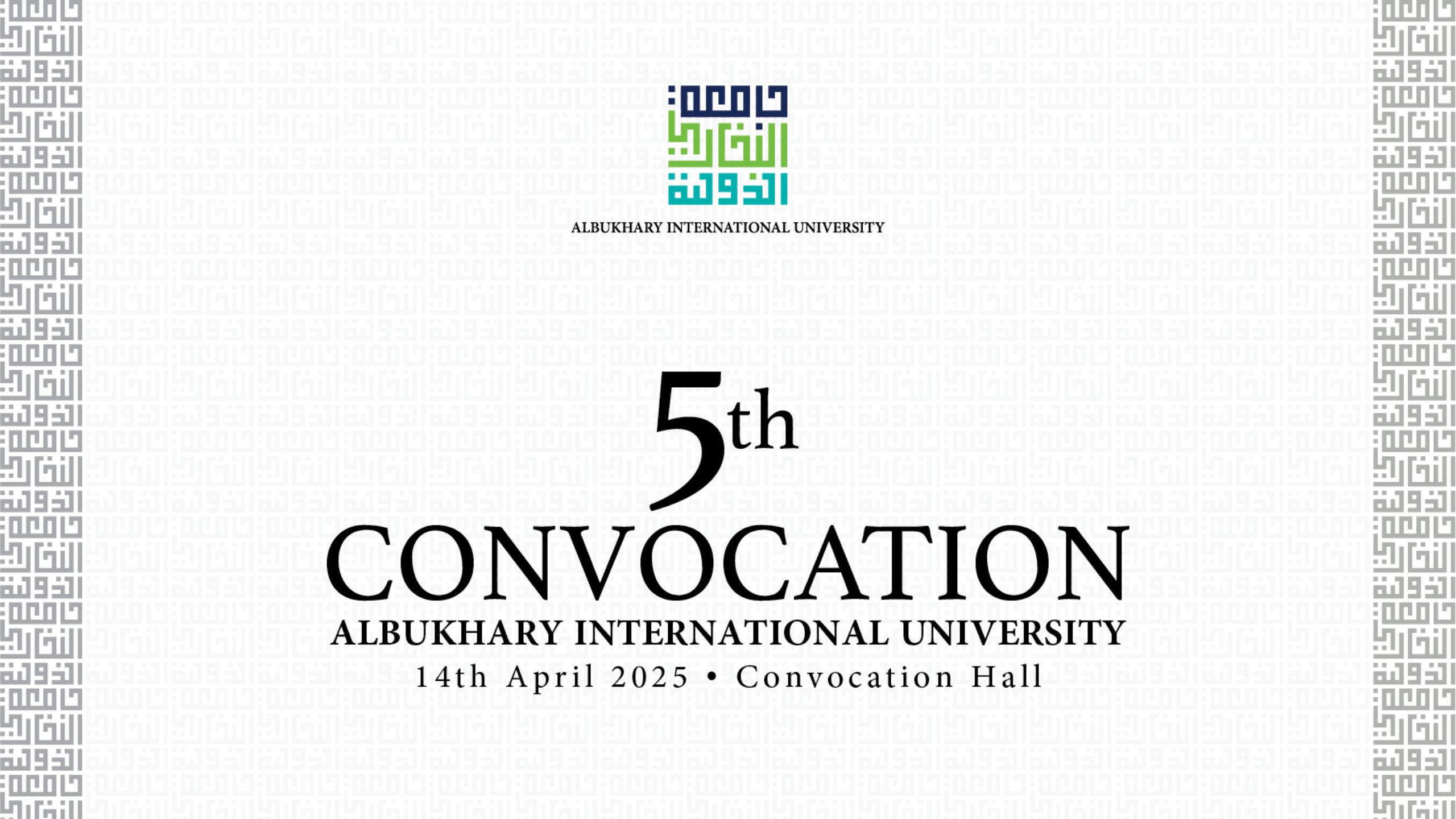 5th - Convocation